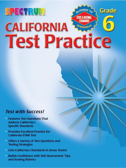 Cover image for California Test Practice, Grade 6